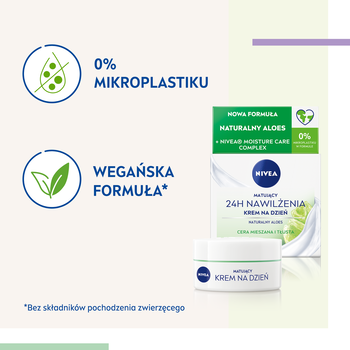 Nivea 24 h Nawilżenia, matujący krem na dzień, cera mieszana i tłusta, 50 ml