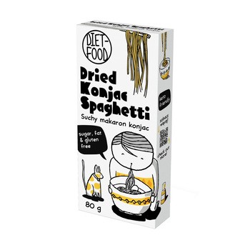 Diet-Food, suchy makaron konjac shirataki, spaghetti, 80 g