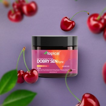 Dobry Sen Forte, żelki konopno-ziołowe z melatoniną, smak wiśniowy, 30 szt.