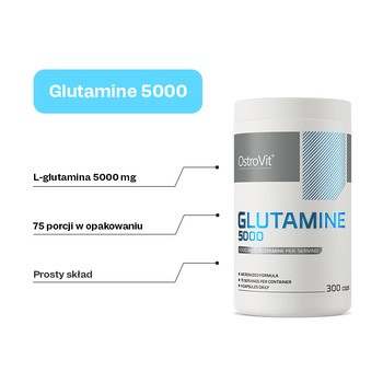 OstroVit Glutamine 5000, kapsułki, 300 szt.