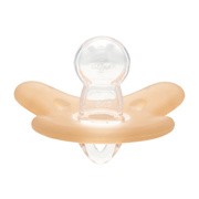 Canpol Babies, smoczek uspokajający 100% silikonowy symetryczny, 0-6 m, pomarańczowy, 1 szt.        