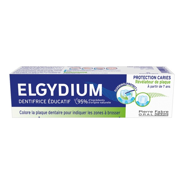 Edukacyjna pasta do zębów barwiąca płytkę nazębną 50ml [Elgydium] - Elgydium