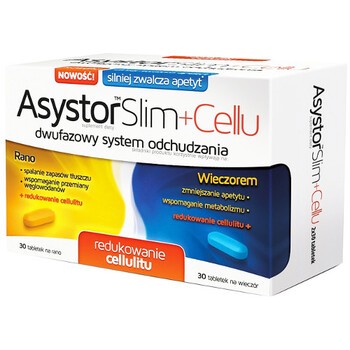 Asystor Slim+Cellu, tabletki, 30 szt+30 szt