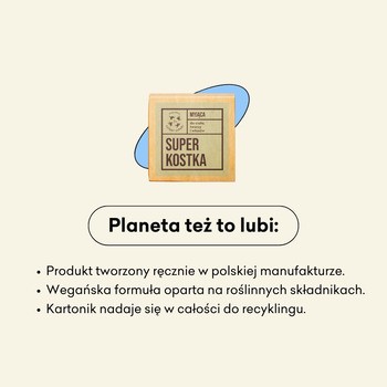 Mydlarnia 4 Szpaki, superkostka myjąca do ciała, twarzy i włosów, 75 g