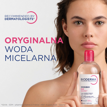 Bioderma Sensibio H2O, woda micelarna do skóry wrażliwej, 500 ml