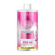 alt Eveline Cosmetics Facemed+, hialuronowy płyn micelarny 3w1, 650 ml