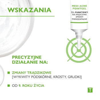 Pharmaceris T Medi Acne-Pointgel, żel punktowy na miejscowe zmiany mikrozapalne, 10 ml