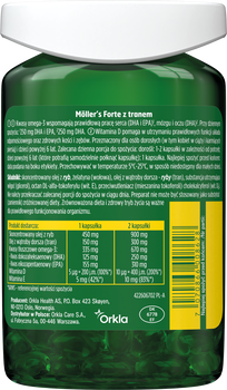 Mollers Forte z tranem, kapsułki, 112 szt.