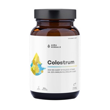 Aura Herbals Colostrum, proszek, kwaśna cytryna, 66 g