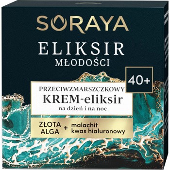 Soraya Eliksir Młodości, przeciwzmarszczkowy krem-eliksir na dzień i na noc 40+, 50 ml
