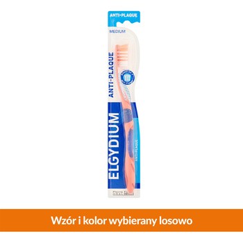 Elgydium Anti-Plaque, szczoteczka do zębów, średnia, 1 szt.
