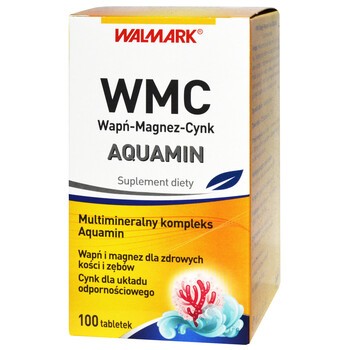 WMC Wapń-Magnez-Cynk AQUAMIN, tabletki, 100 szt.