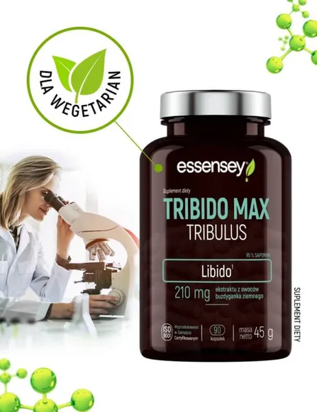 Трибулус Essensey Tribido Max, экстракт якорцев, 95% сапонинов, 90 капсул — фото 8
