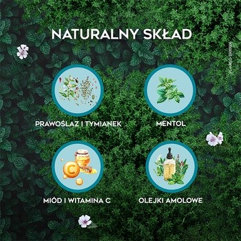 Amolowe na gardło, pastylki do ssania, z miodem i witaminą C, 16 szt.