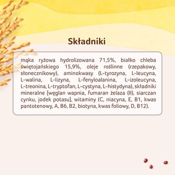 Nestle Sinlac, bezglutenowy produkt zbożowy bez dodatku cukru, po 6. miesiącu, 300 g