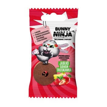 Zestaw 4 x Bunny Ninja, przekąska owocowa mix smaków, 15 g
