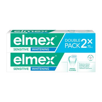Elmex Sensitive Whitening, pasta do zębów, 75 ml x 2 opakowania 