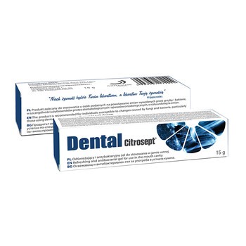 Citrosept Dental, żel odświeżający, antybakteryjny do stosowania w jamie ustnej, 15 g