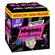 Pampers Ninjamas, pieluchomajtki dla dziewczynki, rozmiar 7 (4-7 lat), 60 szt. https://azcdn.doz.pl/image/d/product/4c0258b5-scale-180x180.png