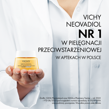Zestaw Vichy Neovadiol Magistral, odżywczy i redukujący wiotczenie balsam na dzień, 50 ml + odżywczy i modelujący owal twarzy krem na noc, 50 ml