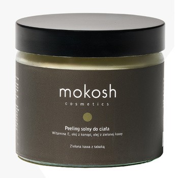 Mokosh, peeling solny do ciała Zielona kawa z tabaką, 300 g