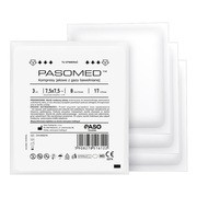 Pasomed, kompresy gazowe, jałowe, 17-nitkowe, 7,5 cm x 7,5 cm, (8w), 3 szt. https://azcdn.doz.pl/image/d/product/ec92ba62-scale-180x180.png