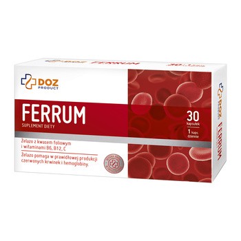 DOZ Product Ferrum, tabletki powlekane, 30 szt.