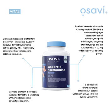 Osavi Wsparcie Hormonalne Mężczyzna, kapsułki, 60 szt.