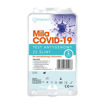 MilaCovid-19, szybki test antygenowy ze śliny, 1 szt.