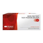 Prima Home Test, Iron FER Test, test określający poziom żelaza, 1 szt.