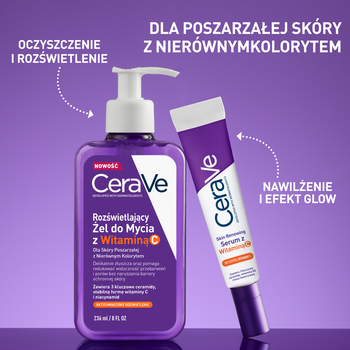 CeraVe, rozświetlający żel do mycia z witaminą C, 236 ml