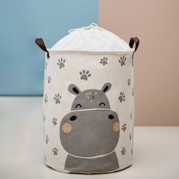 Sipo, Bawełniany kosz na zabawki XL, hipo, 1 szt.