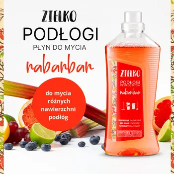 Zielko, Płyn do mycia podłóg, rabarbar, 1000 ml