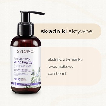 Sylveco, żel tymiankowy do twarzy, 150 ml