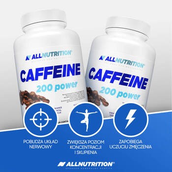 Allnutrition Caffeine 200 power, kaps., 100szt