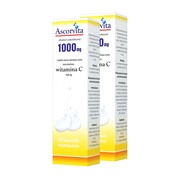 Zestaw 2x Ascorvita, 1000 mg, tabletki musujące, 20 szt.