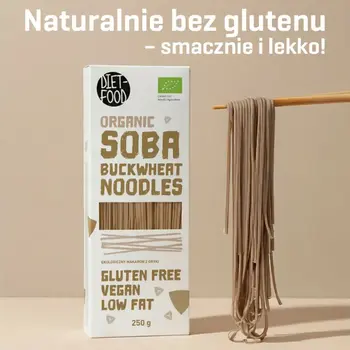 Diet-Food, Bio Makaron Gryczany Soba, 250 g