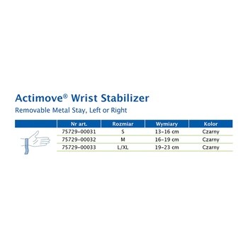 Actimove SE Wrist Stabilizer, orteza nadgarstka, rozmiar M, 1 szt.