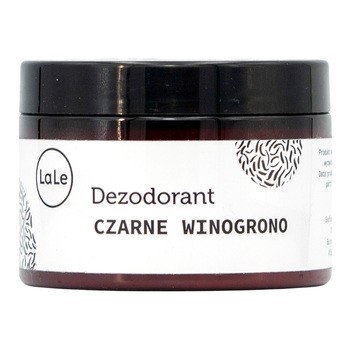 LaLe, dezodorant w kremie, czarne winogrono, 150 ml