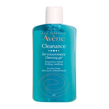 Avene Cleanance, żel oczyszczający, do twarzy i ciała dla skóry tłustej, skłonnej do niedoskonałości, 200 ml