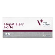 Vet Expert Hepatiale Forte, preparat wspomagający funkcje wątroby dla psów i kotów, tabletki, 40 szt. https://azcdn.doz.pl/image/d/product/62a4113a-scale-180x180.png