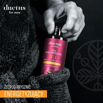 Sylveco Duetus For Men, energetyzujący żel pod prysznic 3w1, 300 ml