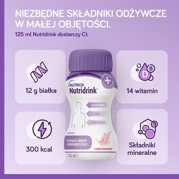 Zestaw 2x Nutridrink, smak owoców leśnych, płyn, 4 x 125 ml