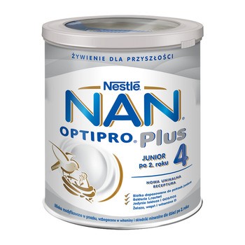 Zestaw 6x Nestle Nan Optipro Plus 4, mleko modyfikowane Junior dla dzieci po 2 roku, 800 g