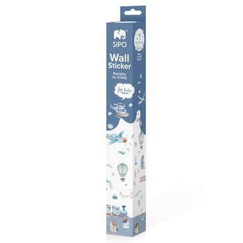 Sipo, Naklejki na ścianę dla dzieci, Samoloty i balony, 1 szt.