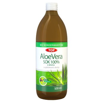 TOP Aloe Vera, sok z aloesu 99,7%, 500 ml