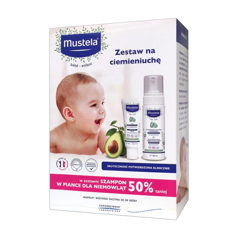 Zestaw Promocyjny Mustela Na Ciemieniuch Krem Na Ciemieniuch Ml