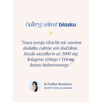 Health Labs GlowMe, saszetki z proszkiem, smak malina-borówka, 30 szt.