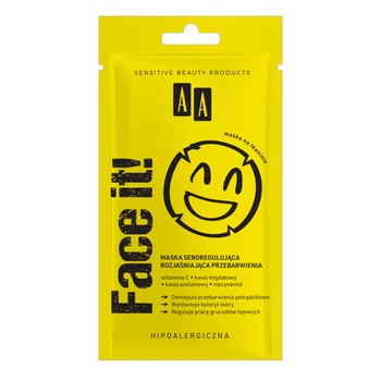 AA face it! Maska seboregulująca rozjaśniająca przebarwienia, 18 ml