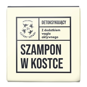 Mydlarnia 4 Szpaki, detoksykujący szampon w kostce, 75 g